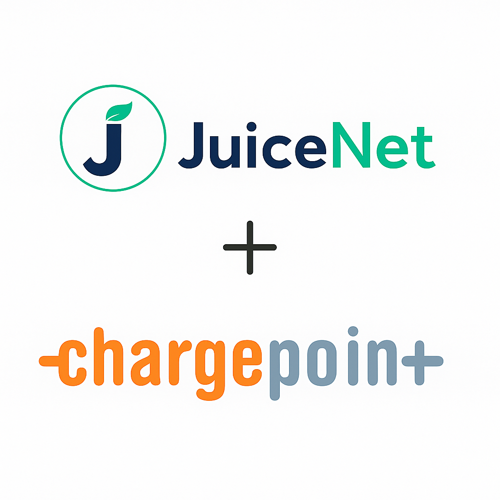 JuiceNet and ChargePoint Announce EV Charging Parntership