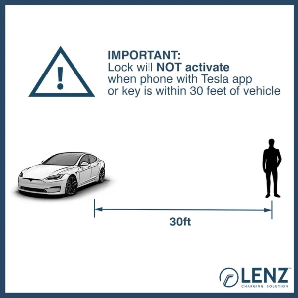 Charger Lock Compatible with J1772 to Tesla Charging Adapter - Image 3