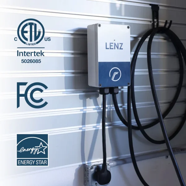 LENZ Level 2 Plugin 40 A Home Charger Weather-Proof Corrosion Resistant - Image 2